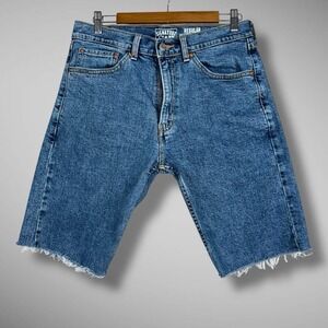 Signature By Levi Strauss & Co Mens Denim Modern‎ Bermuda Shorts 32x11 Jorts